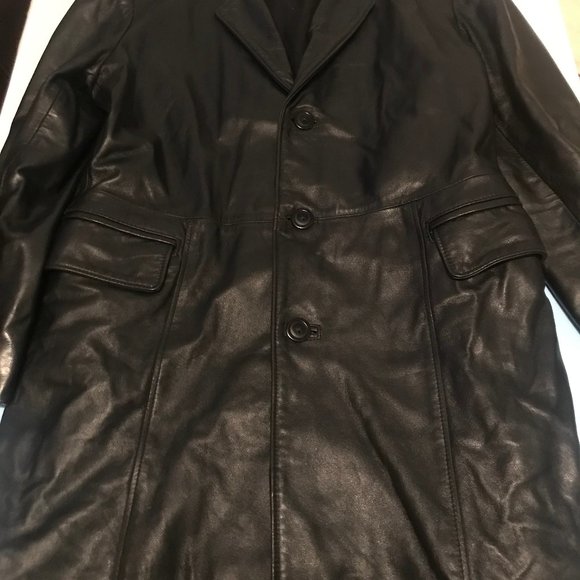 Revolution Black Leather Blazer Jacket - Picture 4 of 7